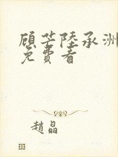 顾芒陆承洲小说免费看