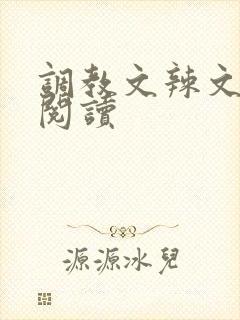 调教文辣文在线阅读封面