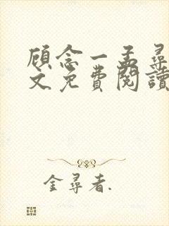 顾念一孟寻洲全文免费阅读封面