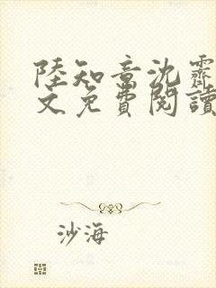 陆知意沈霁川全文免费阅读