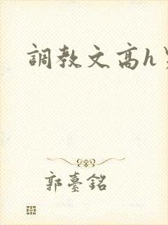 调教文高h男男
