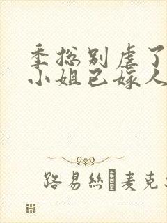 季总别虐了,舒小姐已嫁人全集版封面