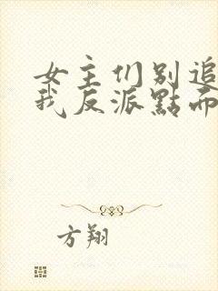 女主们别追了给我反派点面子