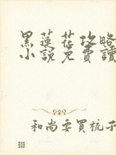 黑莲花攻略手册小说免费读封面