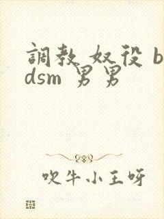 调教 奴役 bdsm 男男