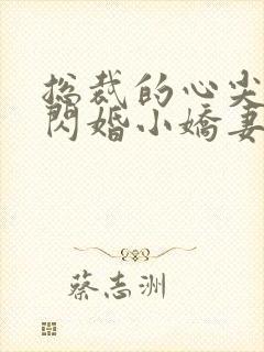 总裁的心尖宠是闪婚小娇妻