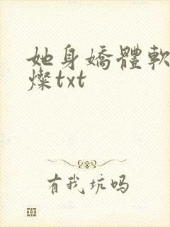 她身娇体软耿灿灿txt