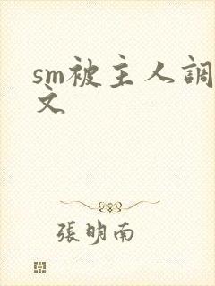 sm被主人调教文
