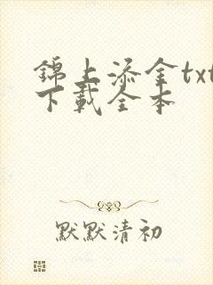 锦上添金txt下载全本封面