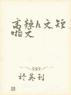 高辣h文短篇啪啪文