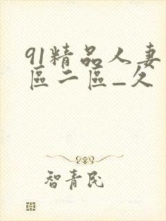 91精品人妻一区二区_久