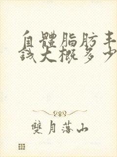 自体脂肪丰胸价钱大概多少钱