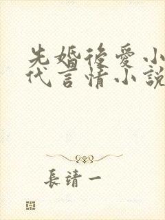 先婚后爱小说现代言情小说