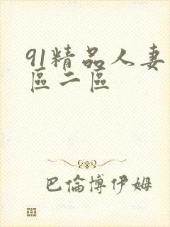 91精品人妻一区二区封面