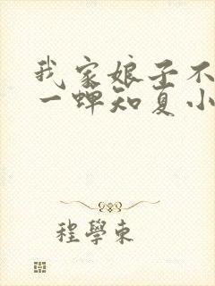 我家娘子不对劲一蝉知夏小说最新章节列表封面