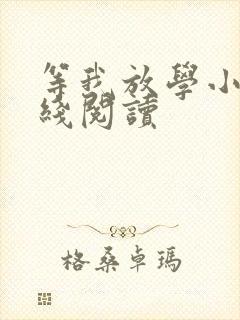 等我放学小说在线阅读