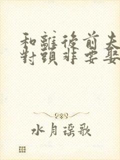 和离后前夫的死对头非要娶我