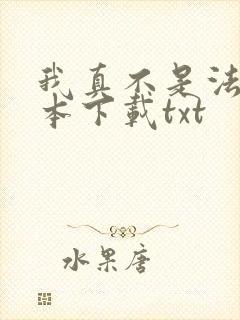 我真不是法爷全本下载txt