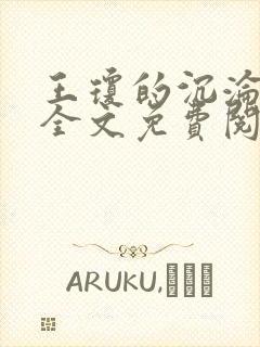 王琼的沉沦小说全文免费阅读