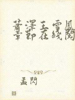 萧泽王雪凤全部章节在线阅读小说