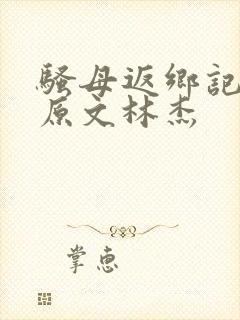 骚母返乡记全文原文林杰