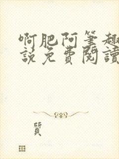 啊肥阿笔趣阁小说免费阅读