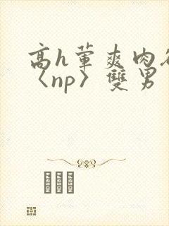 高h荤爽肉欲文〈np〉双男