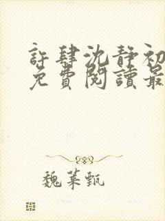 许肆沈静初全文免费阅读最新章节