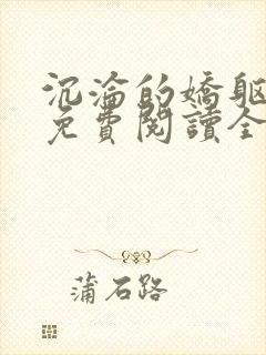 沉沦的娇躯小说免费阅读全文