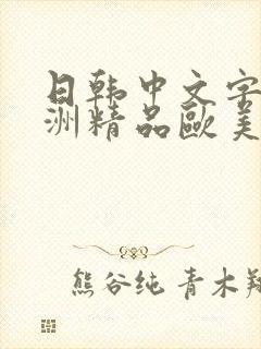 日韩中文字幕亚洲精品欧美