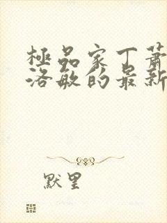 极品家丁萧夫人洛敏的最新章节更新