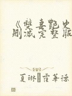 《双妻艳史》无删减完整版播放在线