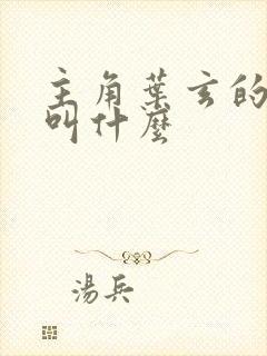 主角叶玄的小说叫什么