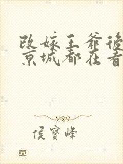 改嫁王爷后,全京城都在看我虐渣