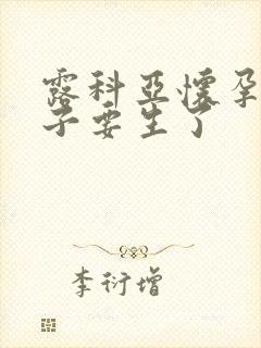 露科亚怀孕大肚子要生了