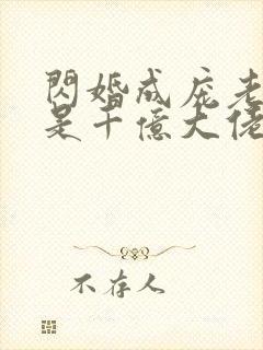 闪婚成庞老公竟是千亿大佬