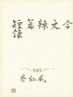 短篇辣文合集目录