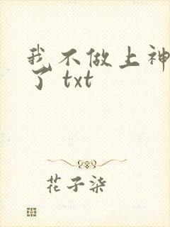 我不做上神很久了 txt封面
