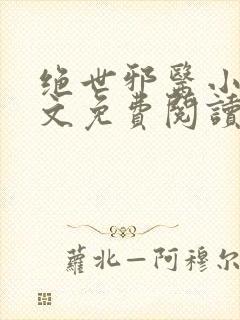 绝世邪医小说全文免费阅读