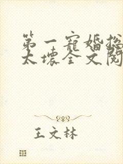 第一宠婚总裁别太坏全文阅读免费阅读