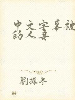 中文字幕被玩弄的人妻