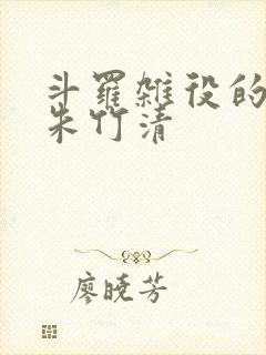 斗罗杂役的崛起朱竹清封面