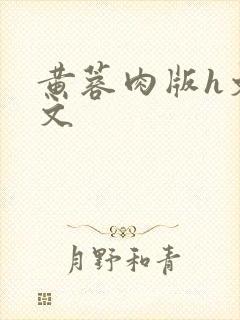 黄蓉肉版h文全文封面