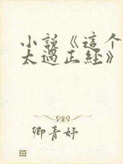 小说《这个人仙太过正经》