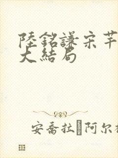 陆铭谦宋芊惠的大结局