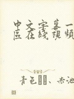 中文字幕一区二区在线视频