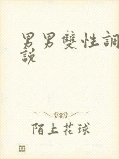 男男双性调教小说