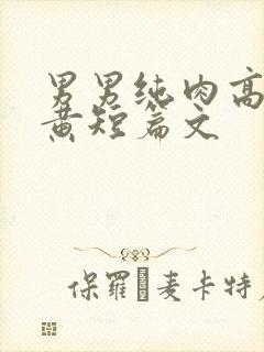 男男纯肉高h污黄短篇文封面