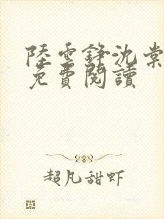 陆云铮沈棠全文免费阅读