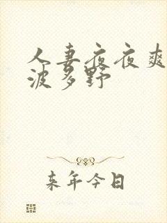 人妻夜夜爽精品波多野